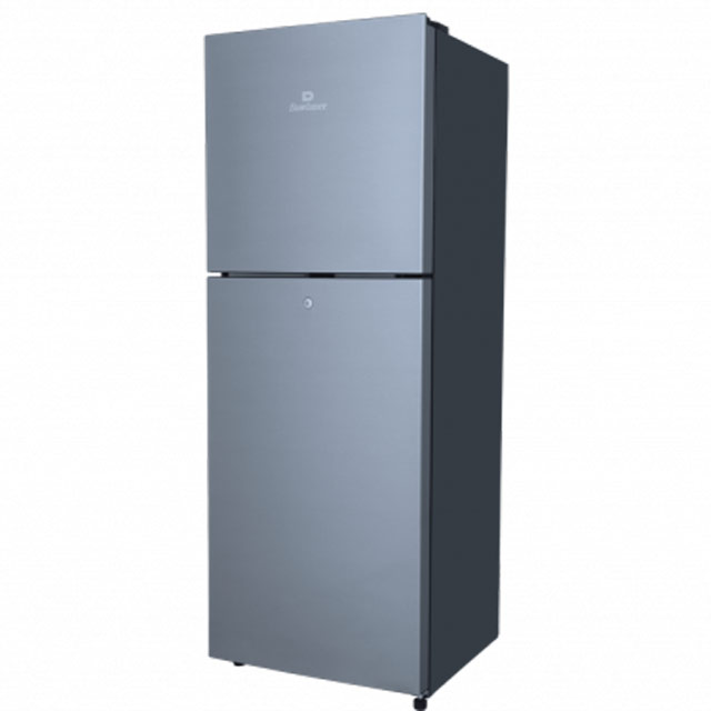 DAWLANCE Double Door Refrigerator |9193LF Chrome Pro Hairline Silver