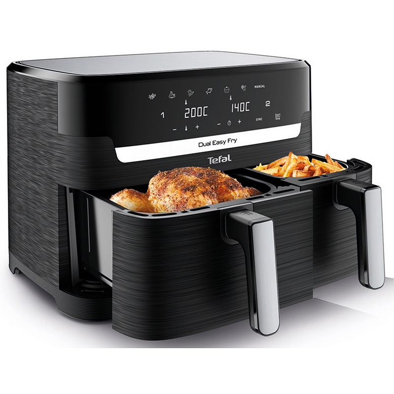 TEFAL AIR FRYER 8.3LTR DOUBLE DRAWER | EY901840
