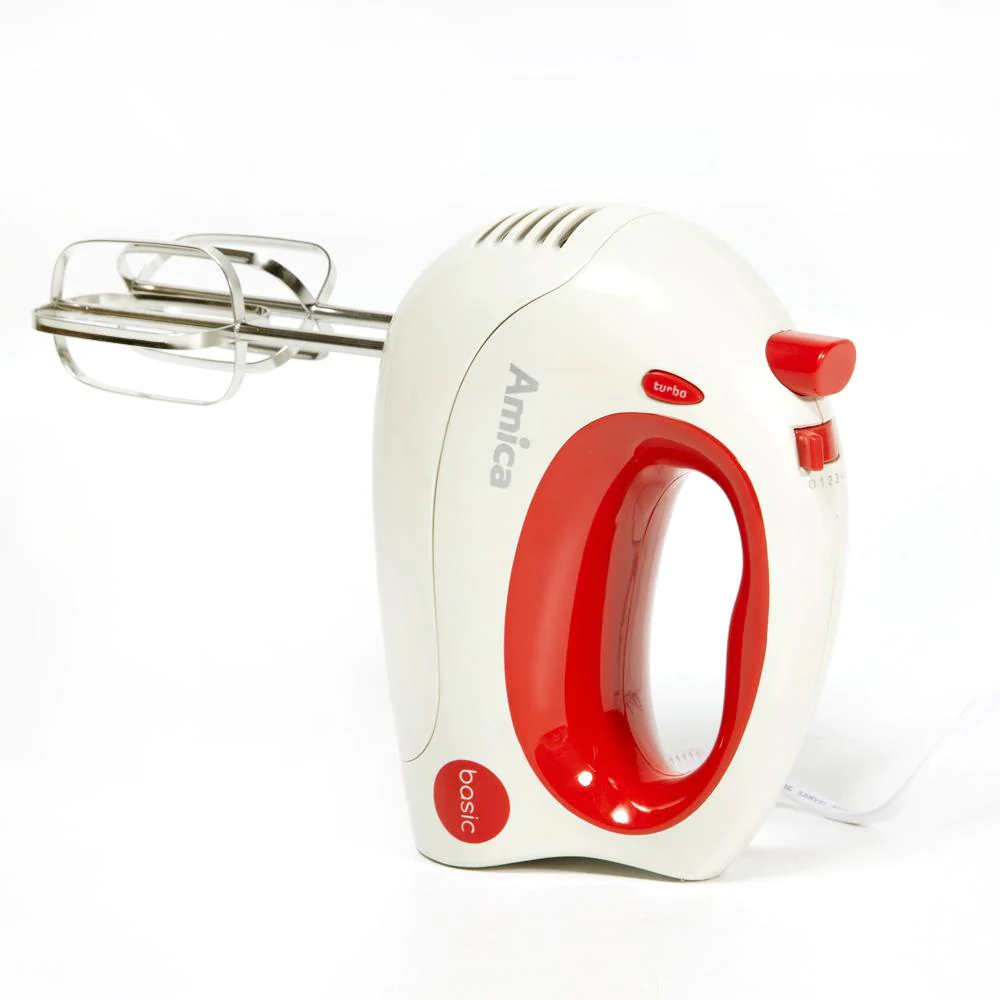 AMICA HAND MIXER WHITE AND RED | MD1012