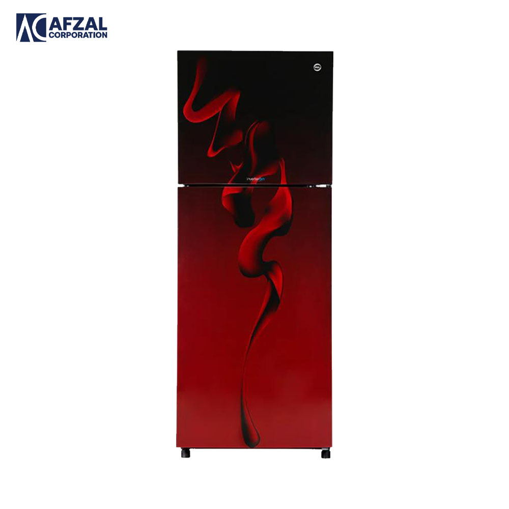 PRINVO-22270-Maroon-Blaze PEL InverterOn Flat Glass Door Series Double Door Refrigerator | PRINVO 22270 Maroon Blaze - Image 1